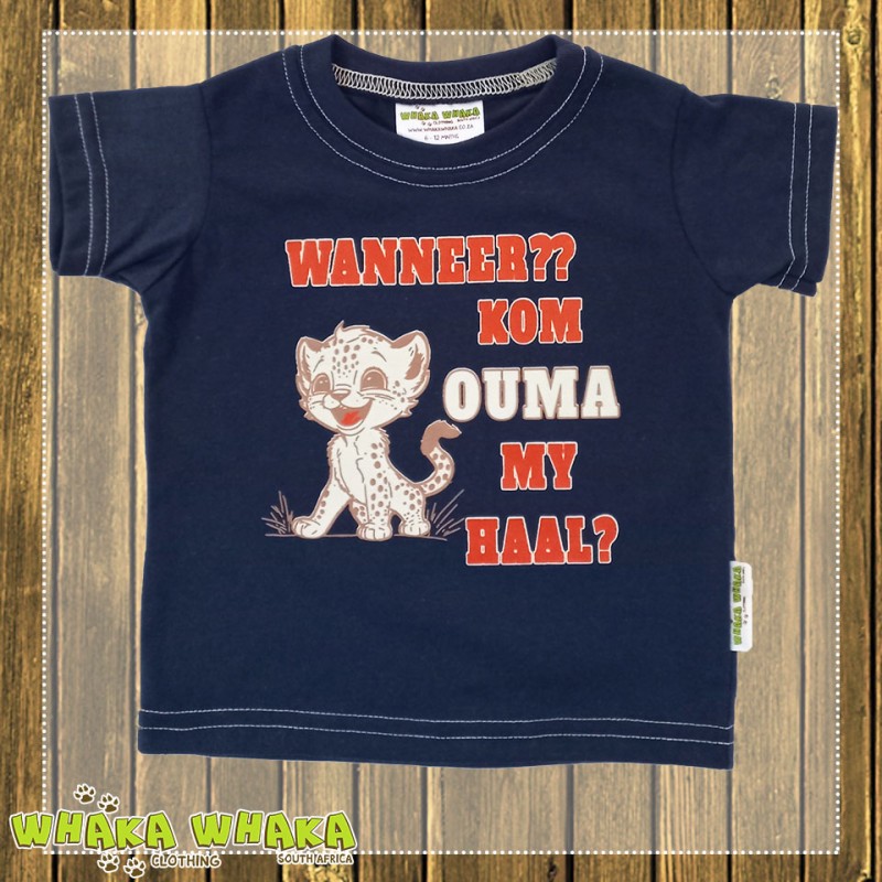 Wanneer?? Kom ouma my haal boys T-shirt