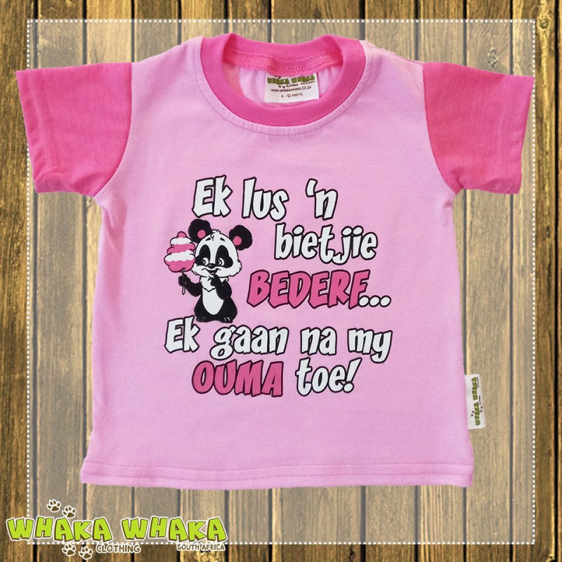 Ek lus 'n bietjie bederf... Ek gaan na ouma toe Girl T-shirt