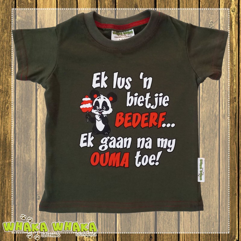 Ek lus 'n bietjie bederf... Ek gaan na ouma toe Boys T-shirt
