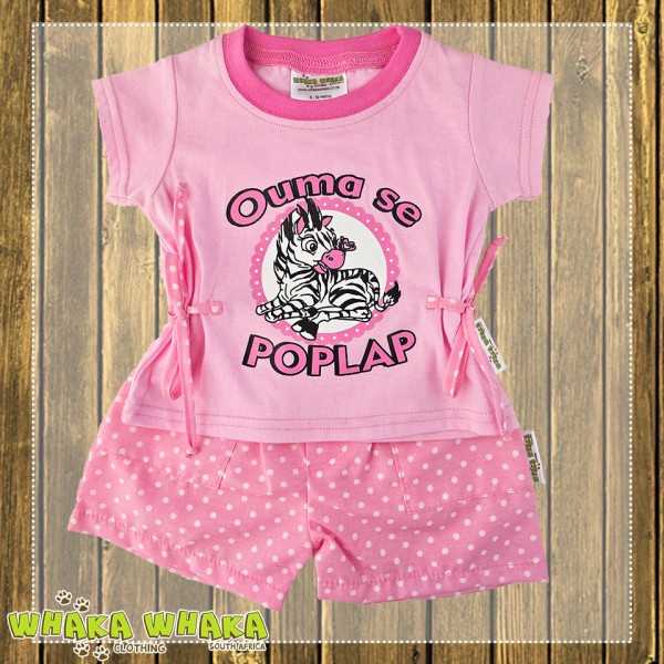 Ouma se Poplap Girls Pink Outfit
