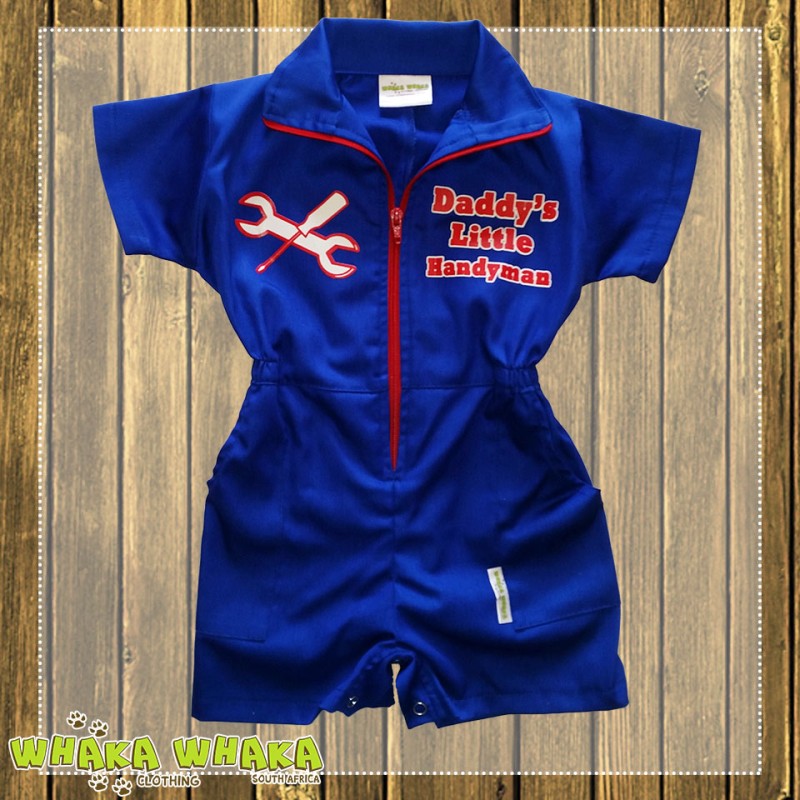 "Daddy's Little Handyman" Short Sleeve Overall