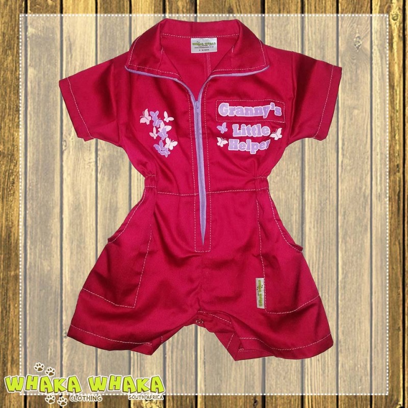 "Granny's Little Helper" Short Sleeve Overall